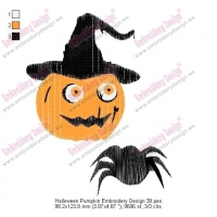 Halloween Pumpkin Embroidery Design 39